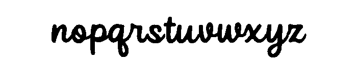 Sleeve Font LOWERCASE