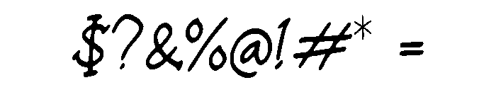 Slender_Snipe Font OTHER CHARS