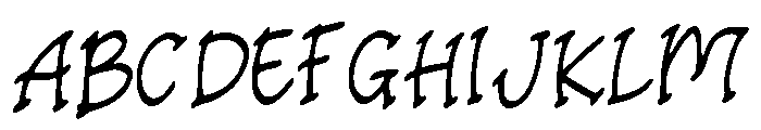 Slender_Snipe Font UPPERCASE