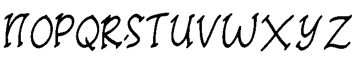 Slender_Snipe Font UPPERCASE