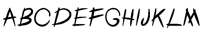 Slice Scary Regular Font UPPERCASE