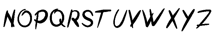 Slice Scary Regular Font LOWERCASE