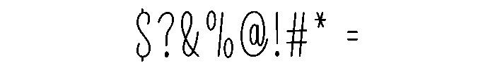 Slicebery Font OTHER CHARS