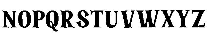 Sliced Phantom Font UPPERCASE