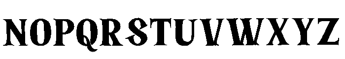 Sliced Phantom Font LOWERCASE