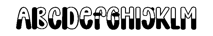 Slices Font UPPERCASE