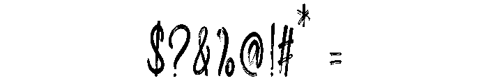 Slicker Efirates Regular Font OTHER CHARS