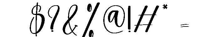 Slicky Font OTHER CHARS