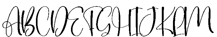 Slicky Font UPPERCASE