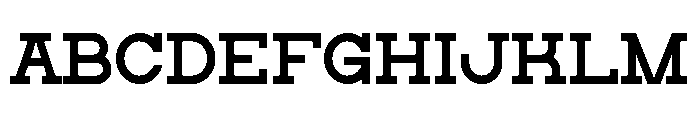 Sligba Font UPPERCASE