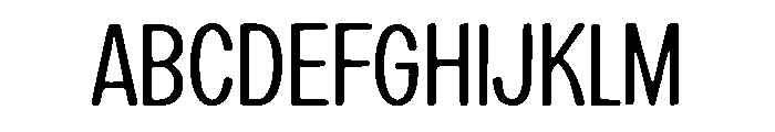 Slightly Quirky Font UPPERCASE