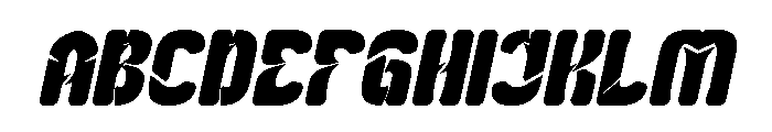 Slightly Surreal Bold Italic Font UPPERCASE