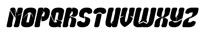 Slightly Surreal Bold Italic Font UPPERCASE