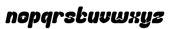 Slightly Surreal Bold Italic Font LOWERCASE