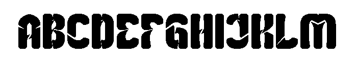 Slightly Surreal Bold Font UPPERCASE