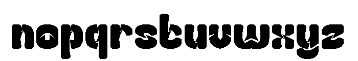 Slightly Surreal Bold Font LOWERCASE