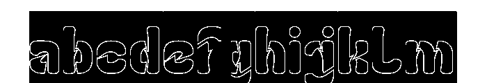Slightly Surreal-Hollow-Inverse FONT