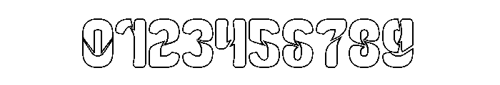 Slightly Surreal-Hollow Font OTHER CHARS