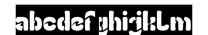 Slightly Surreal-Inverse FONT