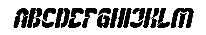 Slightly Surreal Italic Font UPPERCASE