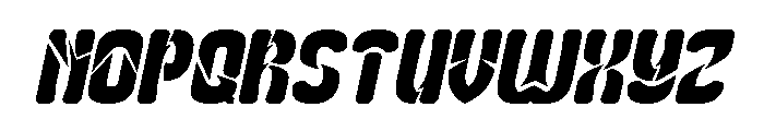 Slightly Surreal Italic Font UPPERCASE