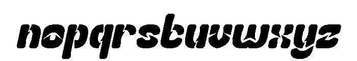 Slightly Surreal Italic Font LOWERCASE