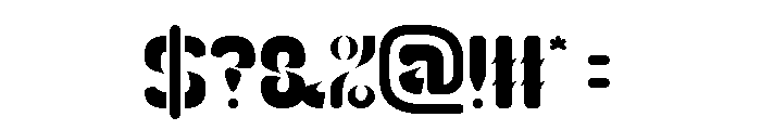Slightly Surreal-Light Font OTHER CHARS