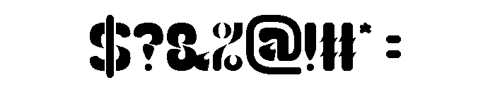 Slightly Surreal Font OTHER CHARS