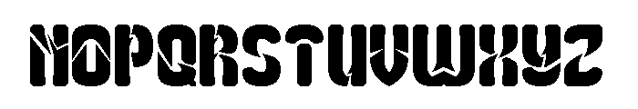 Slightly Surreal Font UPPERCASE
