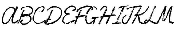 Slimey Font UPPERCASE