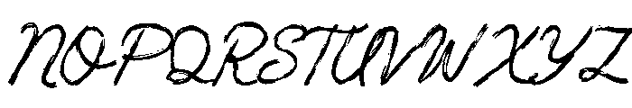 Slimey Font UPPERCASE
