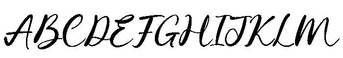Sling Note Font UPPERCASE