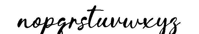 Sling Note Font LOWERCASE