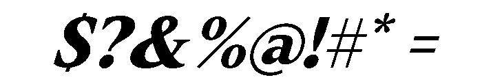 Slingera Black Italic Font OTHER CHARS