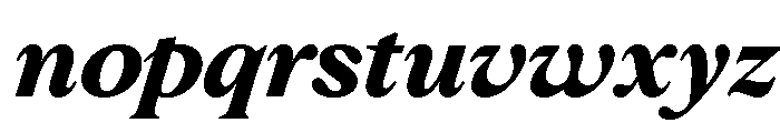 Slingera Black Italic Font LOWERCASE