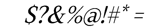 Slingera Med Cond Ita Font OTHER CHARS