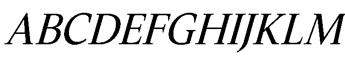 Slingera Med Cond Ita Font UPPERCASE