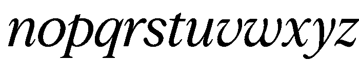 Slingera Med Cond Ita Font LOWERCASE