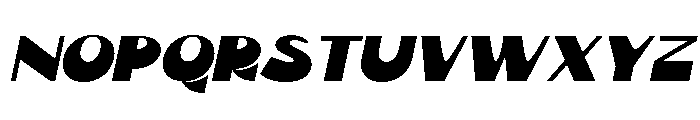 Slito Oblique Font UPPERCASE