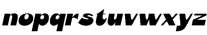 Slito Oblique Font LOWERCASE