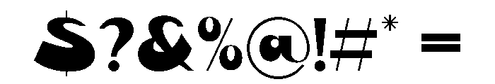 Slito Regular Font OTHER CHARS