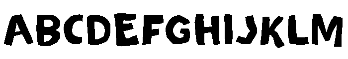 Slober Regular Font UPPERCASE