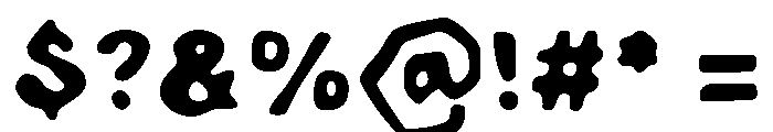 Slober Smooth Font OTHER CHARS