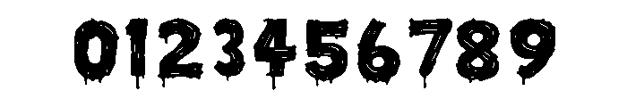 Sloppy Paint Font OTHER CHARS