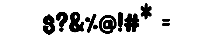 Sloppy Font OTHER CHARS