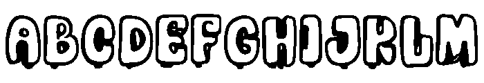 Sloppy Font UPPERCASE
