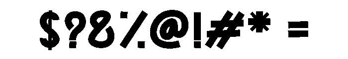 Slower Font OTHER CHARS