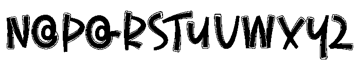 Slower Font LOWERCASE