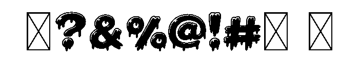 Sludge Font OTHER CHARS