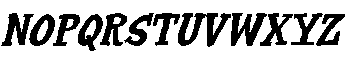 SlugSlab Bold Italic Font UPPERCASE